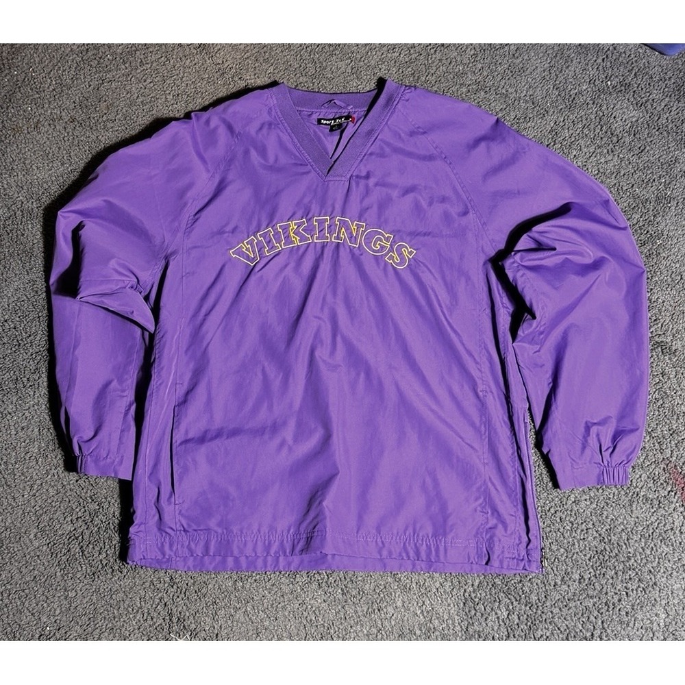Sport Tek Vikings V Neck Pullover - Purple - Size L
